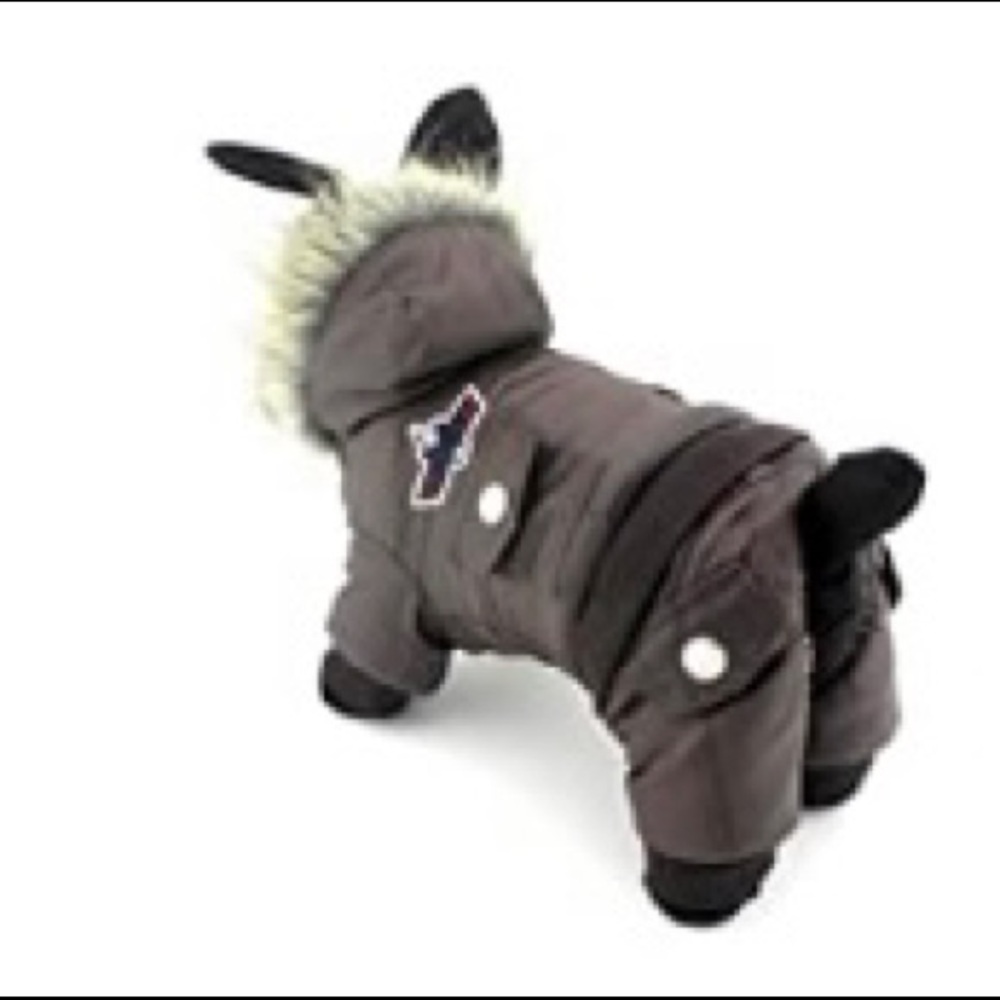 Brown with fur winter coat for small breed dogs!!!
